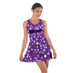 Textile Cross Pattern Square Cotton Racerback Dress by Pakrebo