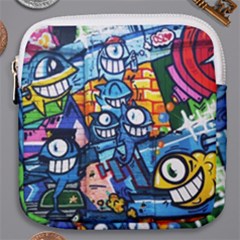 Graffiti Urban Colorful Graffiti Cartoon Fish Mini Square Pouch by genx