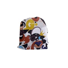 Graffiti Urban Colorful Graffiti City Wall Hip Hop Music Singers Drawstring Pouch (small) by genx