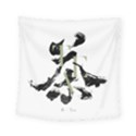Tea Calligraphy Square Tapestry (Small) View1