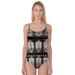Window Image Stained Glass Camisole Leotard  by Pakrebo
