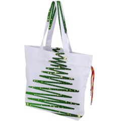 Christmas Tree Spruce Drawstring Tote Bag by Mariart