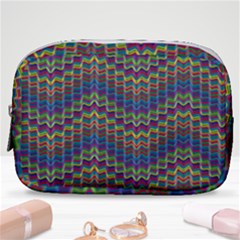 Decorative Ornamental Abstract Wave Make Up Pouch (small) by Mariart