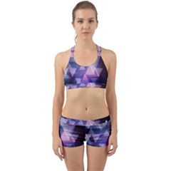 Geometric Triangle Back Web Gym Set by Mariart