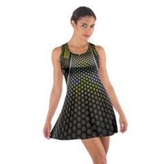 Fractal Hexagon Geometry Hexagonal Cotton Racerback Dress by Mariart