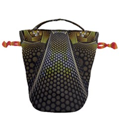 Fractal Hexagon Geometry Hexagonal Drawstring Bucket Bag by Mariart