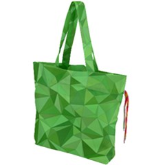 Mosaic Tile Geometrical Abstract Drawstring Tote Bag by Mariart