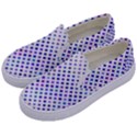 Star Curved Background Geometric Kids  Canvas Slip Ons View2