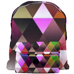 Abstract Geometric Triangles Shapes Giant Full Print Backpack by Pakrebo
