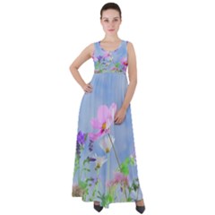 Flora Empire Waist Velour Maxi Dress by WensdaiAmbrose
