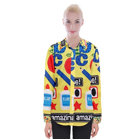 Fabric Cloth Textile Clothing Womens Long Sleeve Shirt by Pakrebo