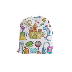 Baby Equipment Child Sketch Hand Drawstring Pouch (medium) by Pakrebo