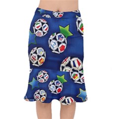 Textile Football Soccer Fabric Mermaid Skirt by Pakrebo