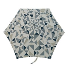 Geometric Triangle Modern Mosaic Mini Folding Umbrellas by Pakrebo