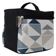 Geometric Triangle Modern Mosaic Make Up Travel Bag (small) by Pakrebo