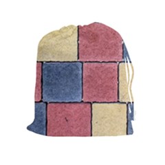 Model Mosaic Wallpaper Texture Drawstring Pouch (xl) by Pakrebo