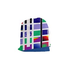 Color Graffiti Pattern Geometric Drawstring Pouch (small) by Pakrebo
