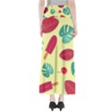 Watermelon Leaves Strawberry Full Length Maxi Skirt View2