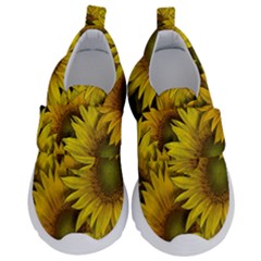 Surreal Sunflowers Kids  Velcro No Lace Shoes by retrotoomoderndesigns