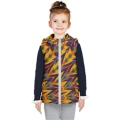Background Abstract Texture Chevron Kids  Hooded Puffer Vest by Mariart