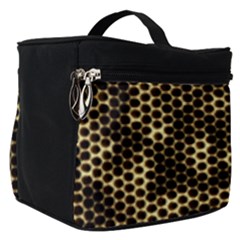Honeycomb Beehive Nature Make Up Travel Bag (small) by Mariart