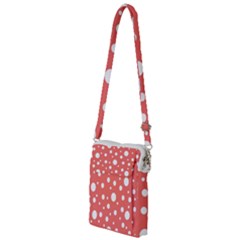 Polka Dot On Living Coral Multi Function Travel Bag by LoolyElzayat