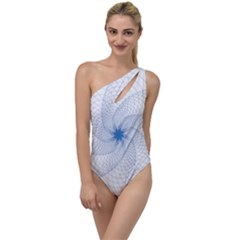 Spirograph Pattern Geometric To One Side Swimsuit by Mariart