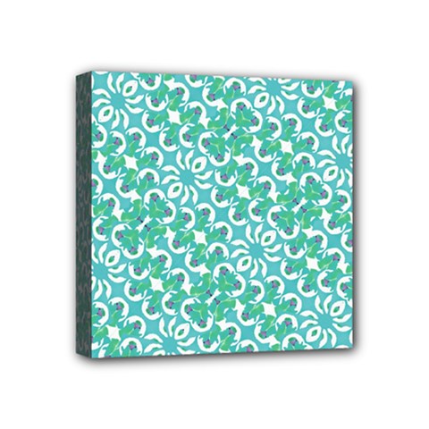 Colorful Abstract Print Pattern Mini Canvas 4  X 4  (stretched) by dflcprintsclothing
