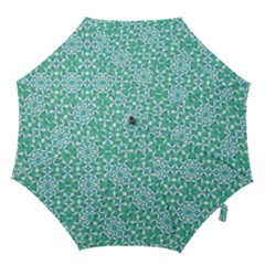 Colorful Abstract Print Pattern Hook Handle Umbrellas (small) by dflcprintsclothing