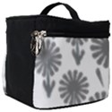 zappwaits flowers black Make Up Travel Bag (Big) View1
