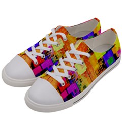 Too Square, Don t Care  Women s Low Top Canvas Sneakers by WensdaiAmbrose