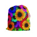 Sunflower Colorful Drawstring Pouch (XL) View1
