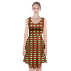 Lumberjack Plaid Buffalo Plaid Green Red Racerback Midi Dress by Mariart