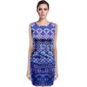 Digital Art Star Sleeveless Velvet Midi Dress View1