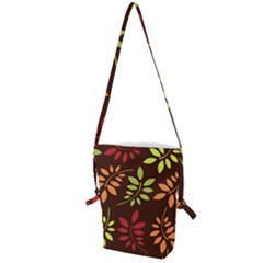 Leaves Foliage Pattern Design Folding Shoulder Bag by Mariart
