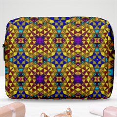 Tile Background Image Graphic Abstract Make Up Pouch (large) by Pakrebo