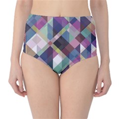 Geometric Sense Classic High-waist Bikini Bottoms by WensdaiAmbrose