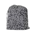 Black And White Abstract Drawstring Pouch (XL) View2