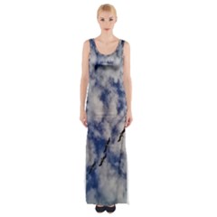 Pelicans In Flight Maxi Thigh Split Dress by StarvingArtisan