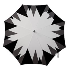 Geometric Landscape Hook Handle Umbrellas (medium) by Valentinaart