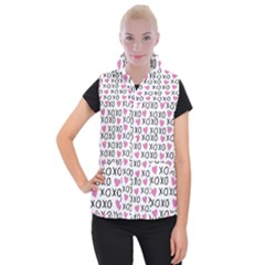 Xo Valentines Day Pattern Women s Button Up Vest by Valentinaart