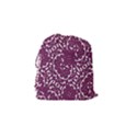 Magenta And White Abstract Print Pattern Drawstring Pouch (Small) View2