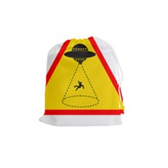 Sign Road Road Sign Traffic Drawstring Pouch (medium) by Wegoenart