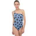 Totoro - Soot Sprites Pattern Classic One Shoulder Swimsuit View1