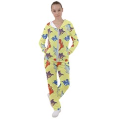 Dinosaurs - Yellow Finch Women s Tracksuit by WensdaiAmbrose