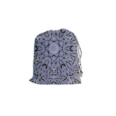 Tile Design Art Mosaic Pattern Drawstring Pouch (small) by Pakrebo