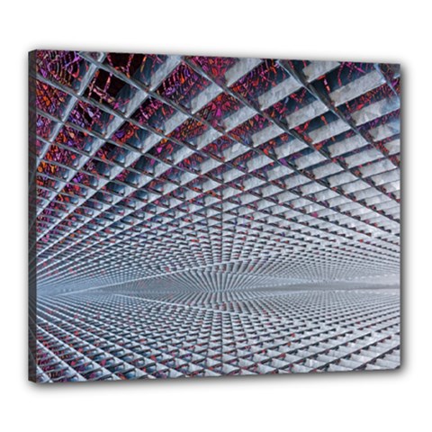 Metal Sci Fi Fantasy Background Canvas 24  X 20  (stretched) by Pakrebo