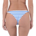 Blue Stripes Reversible Bikini Bottom View2