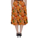 Halloween Treats Pattern Orange Classic Midi Skirt View2