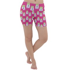 Ghost Pet Pink Lightweight Velour Yoga Shorts by snowwhitegirl